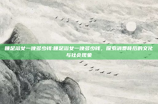 睡足浴女一晚多少钱:睡足浴女一晚多少钱，探索消费背后的文化与社会现象