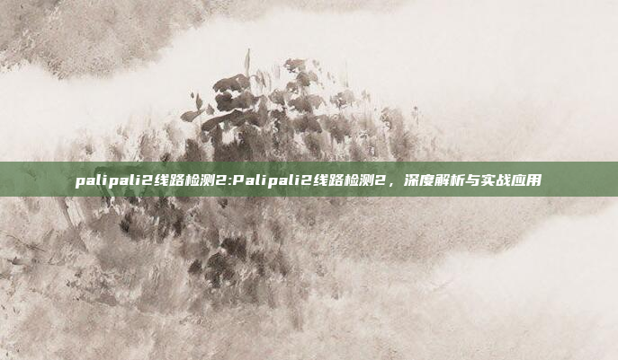 palipali2线路检测2:Palipali2线路检测2，深度解析与实战应用