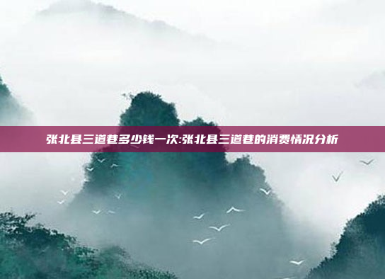 张北县三道巷多少钱一次:张北县三道巷的消费情况分析