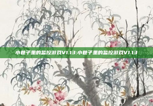 小巷子里的监控游戏V1.13:小巷子里的监控游戏V1.13